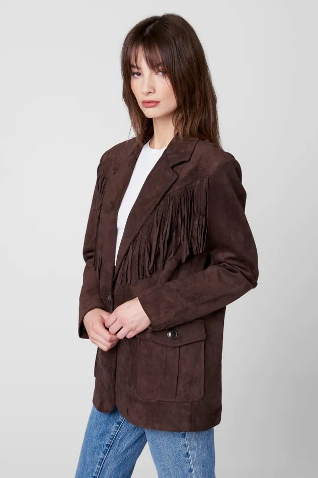 Women Jackets Blank Nyc Chocolate Souffle Jacket Women Jackets Blank Nyc Chocolate Souffle Jacket