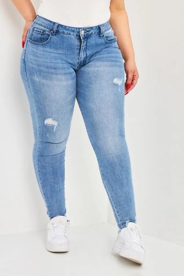Women Jean Skinny Bleu Us Blue Brentiny Paris See Everything