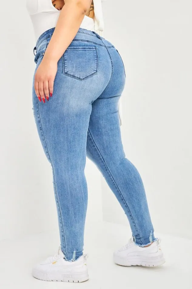 Women Jean Skinny Bleu Us Blue Brentiny Paris See Everything