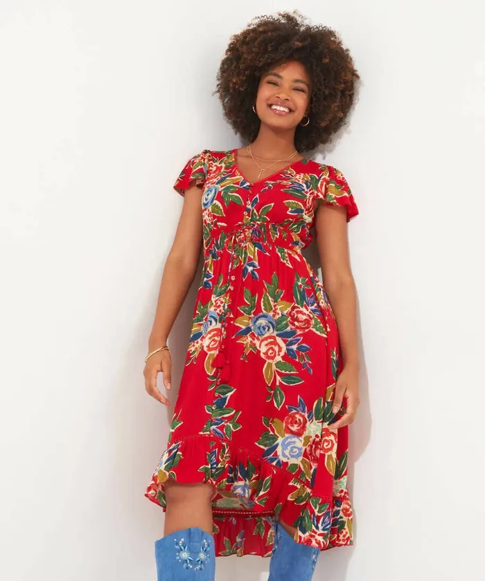 Women Joe Browns Beautiful Belle Dress Red