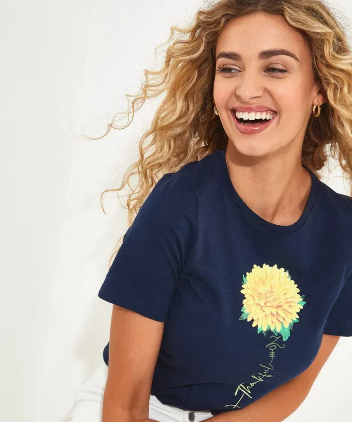 Women Joe Browns Beautifully Bold Graphic Tee Navy Women Joe Browns Beautifully Bold Graphic Tee Navy