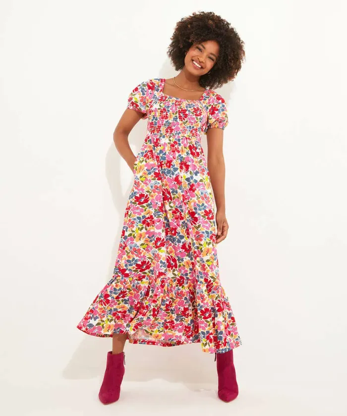 Women Joe Browns Blossom Shirred Jersey Dress Multi