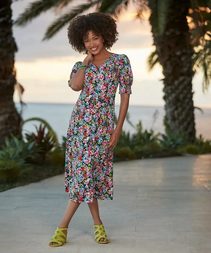 Women Joe Browns Celia Floral Dress Multi Women Joe Browns Celia Floral Dress Multi