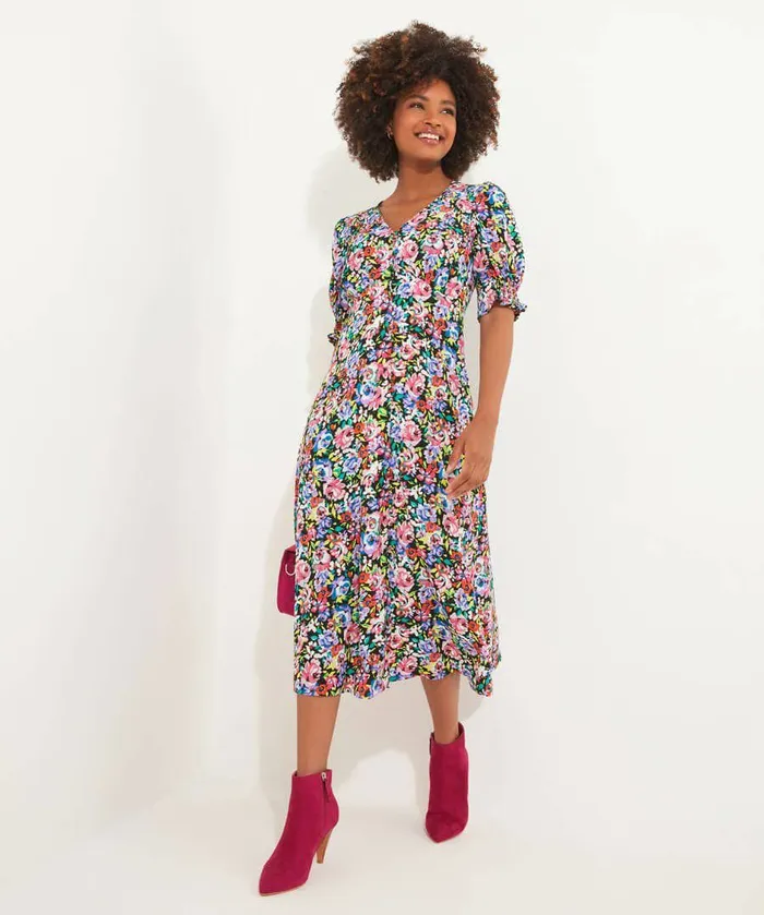 Women Joe Browns Celia Floral Dress Multi Women Joe Browns Celia Floral Dress Multi