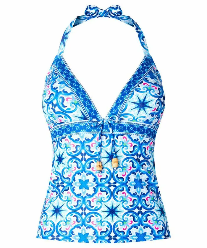 Women Joe Browns Crystal Waters Tankini Blue Multi Women Joe Browns Crystal Waters Tankini Blue Multi