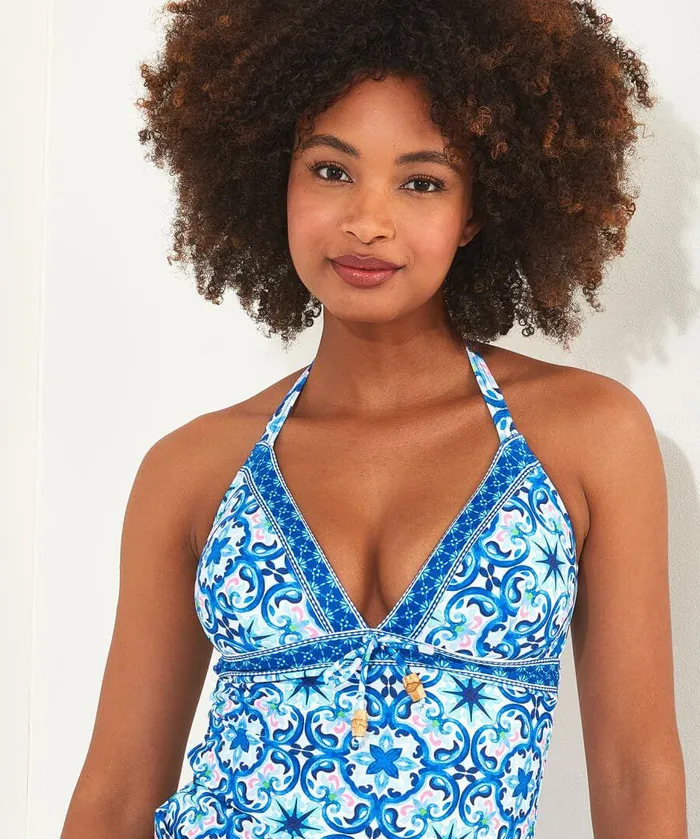 Women Joe Browns Crystal Waters Tankini Blue Multi Women Joe Browns Crystal Waters Tankini Blue Multi