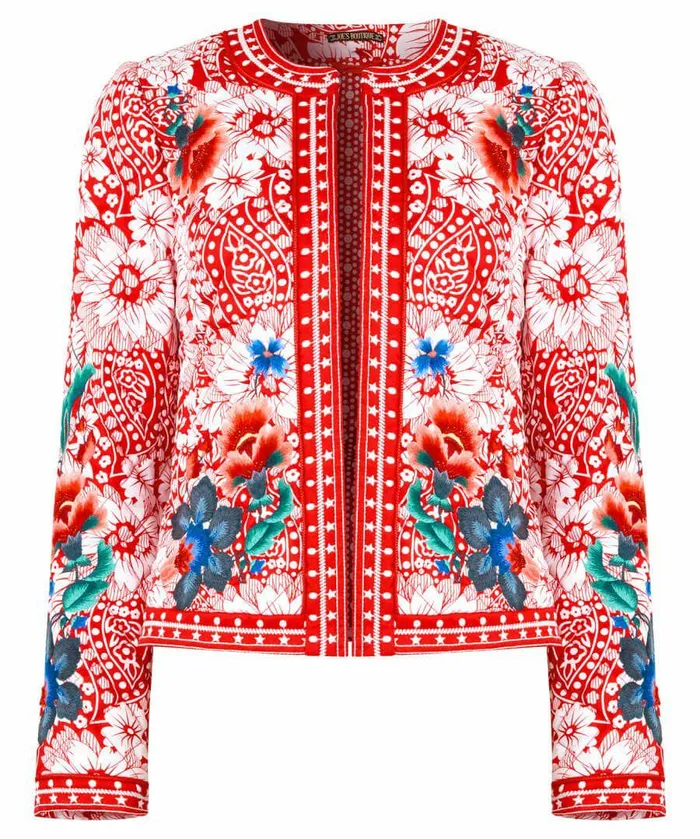 Women Joe Browns Fleur Boutique Quilted Jacket Red Women Joe Browns Fleur Boutique Quilted Jacket Red