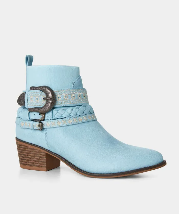 Women Joe Browns Horizon Boho Boots Light Blue Women Joe Browns Horizon Boho Boots Light Blue