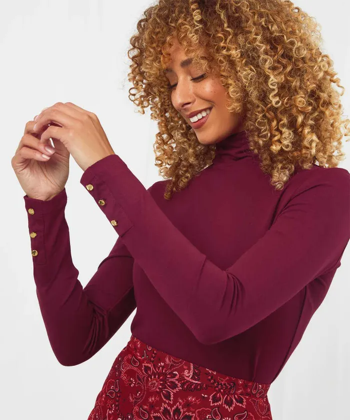 Women Joe Browns Jersey Roll Neck Top Ochreorangewinter Whiteberryblack Women Joe Browns Jersey Roll Neck Top Ochreorangewinter Whiteberryblack