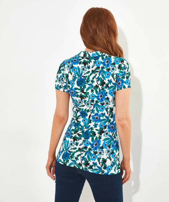 Women Joe Browns Laura Twist Front Jersey Top Multi Women Joe Browns Laura Twist Front Jersey Top Multi