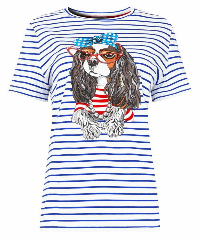 Women Joe Browns Ooh La La Graphic Tee Blue Women Joe Browns Ooh La La Graphic Tee Blue