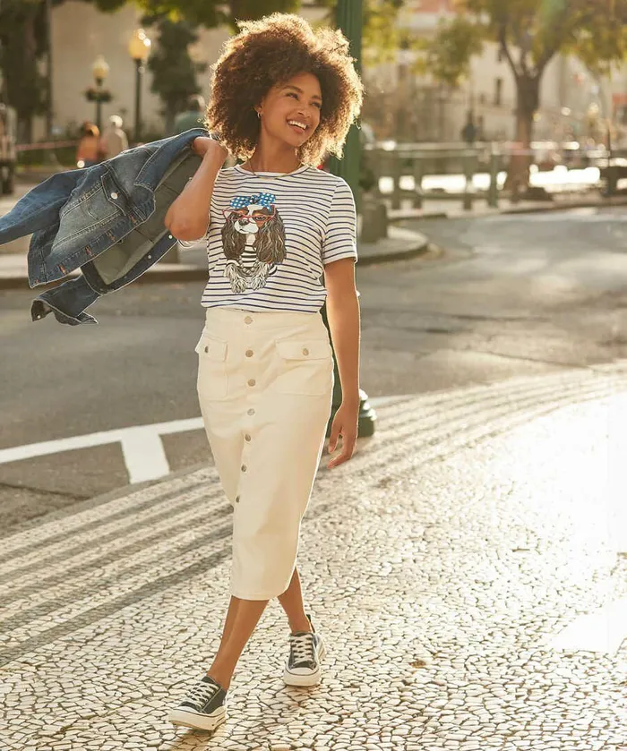 Women Joe Browns Ooh La La Graphic Tee Blue Women Joe Browns Ooh La La Graphic Tee Blue