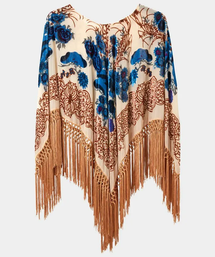 Women Joe Browns Paradise Lost Devore Poncho Multi Women Joe Browns Paradise Lost Devore Poncho Multi