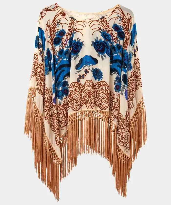Women Joe Browns Paradise Lost Devore Poncho Multi Women Joe Browns Paradise Lost Devore Poncho Multi