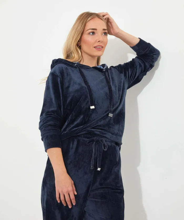 Women Joe Browns Sloe Joes Velour Hoody Midnight