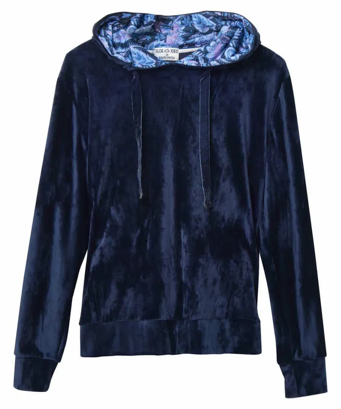 Women Joe Browns Sloe Joes Velour Hoody Midnight Women Joe Browns Sloe Joes Velour Hoody Midnight