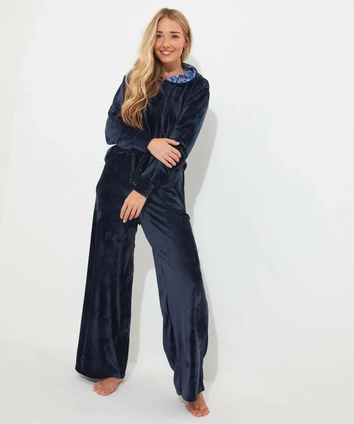 Women Joe Browns Sloe Joes Velour Hoody Midnight Women Joe Browns Sloe Joes Velour Hoody Midnight