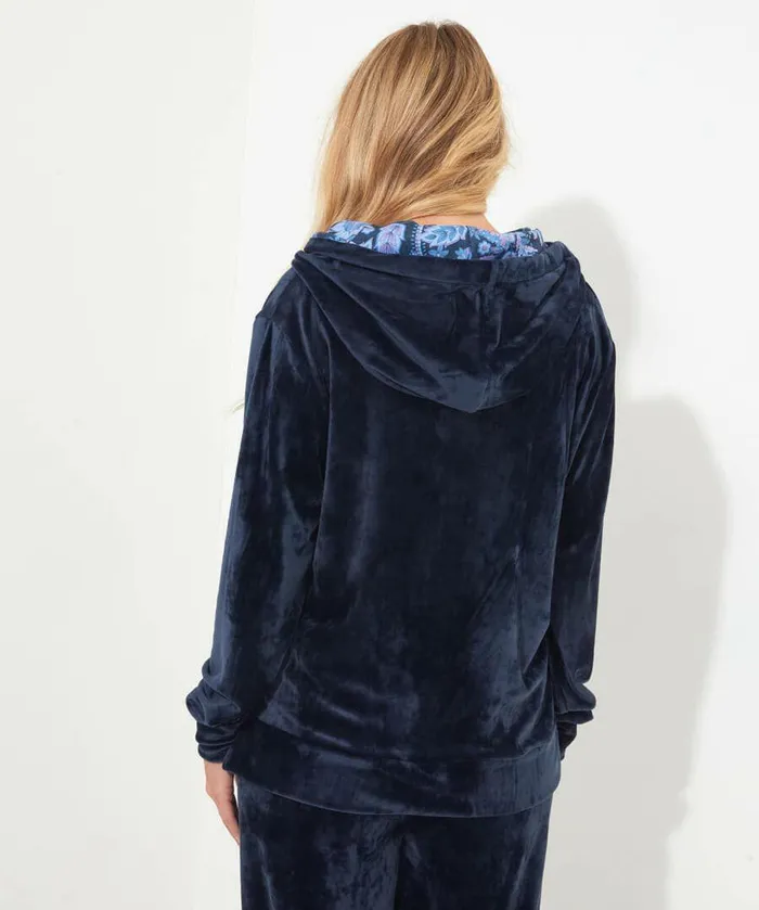Women Joe Browns Sloe Joes Velour Hoody Midnight Women Joe Browns Sloe Joes Velour Hoody Midnight