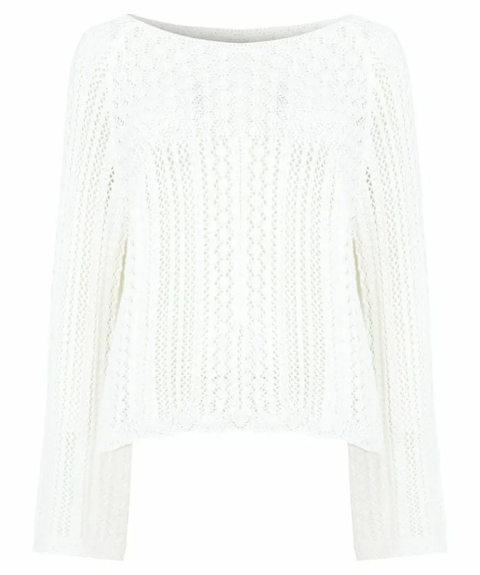 Women Joe Browns Tallulah Textured Summer Knit Jumper White Women Joe Browns Tallulah Textured Summer Knit Jumper White