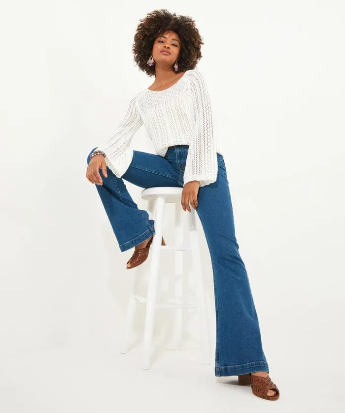 Women Joe Browns Tallulah Textured Summer Knit Jumper White Women Joe Browns Tallulah Textured Summer Knit Jumper White