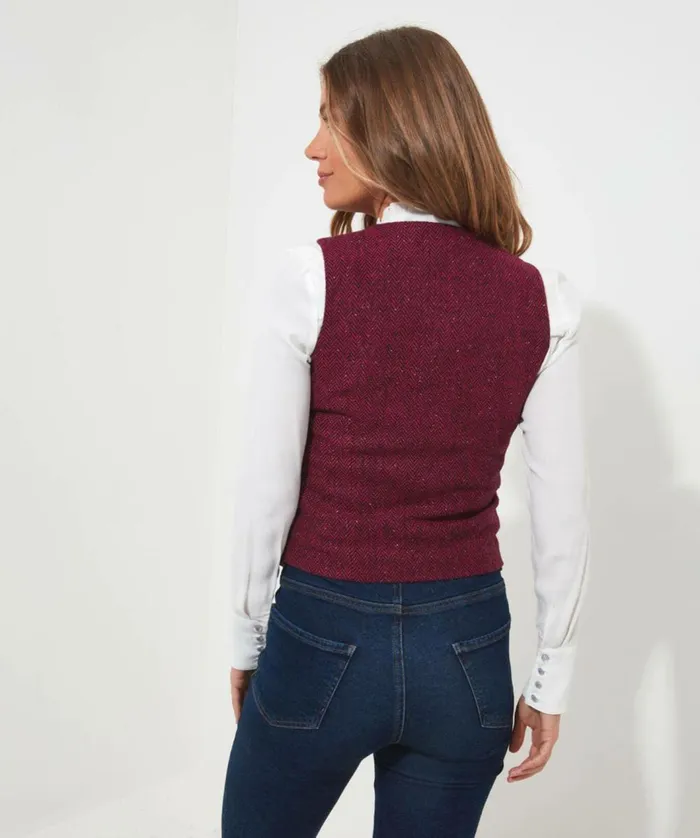 Women Joe Browns Ultimate Classic Waistcoat Berry Women Joe Browns Ultimate Classic Waistcoat Berry