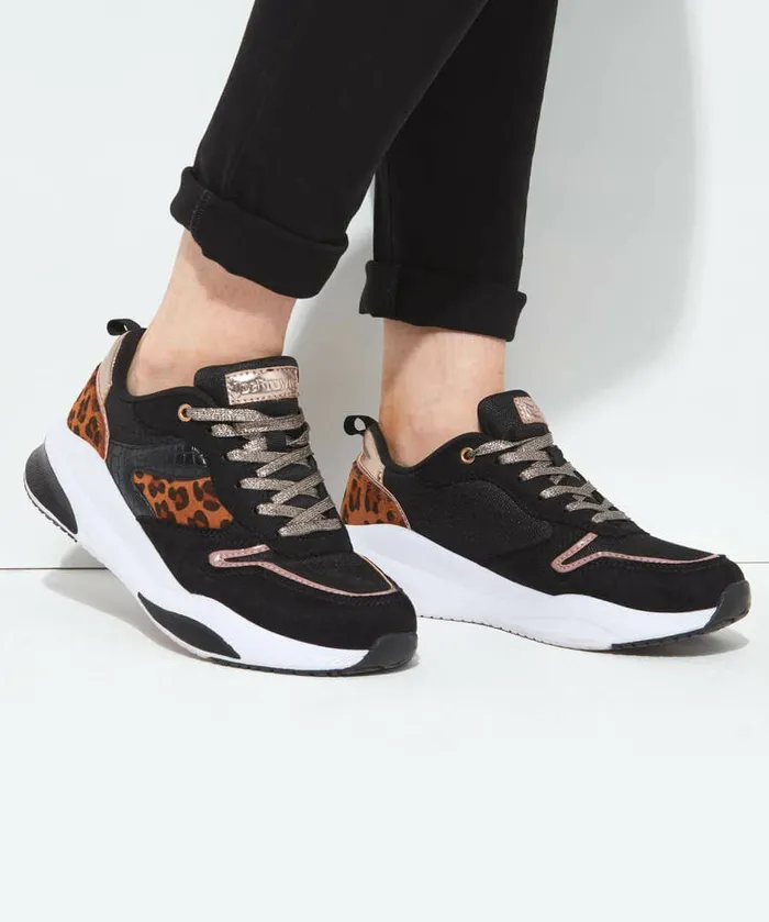 Women Joe Browns Wild Side Chunky Trainers Black Multi Women Joe Browns Wild Side Chunky Trainers Black Multi