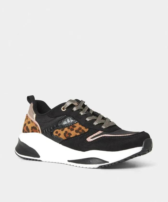 Women Joe Browns Wild Side Chunky Trainers Black Multi Women Joe Browns Wild Side Chunky Trainers Black Multi