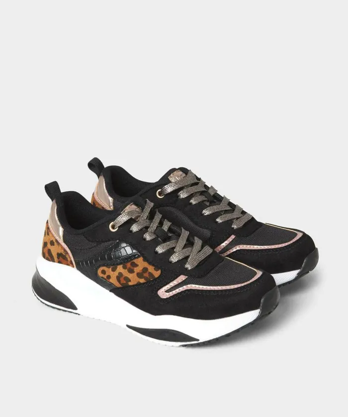 Women Joe Browns Wild Side Chunky Trainers Black Multi Women Joe Browns Wild Side Chunky Trainers Black Multi
