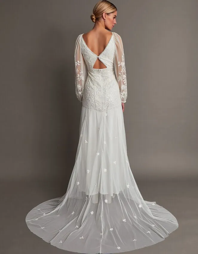 Women Josette Embellished Bridal Dress Ivory Monsoon Dresses