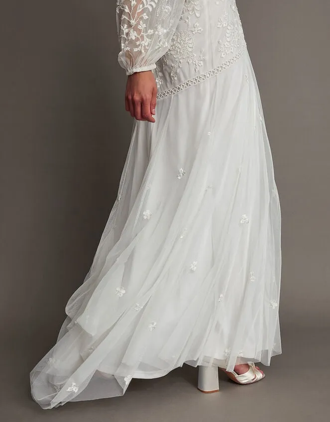 Women Josette Embellished Bridal Dress Ivory Monsoon Dresses