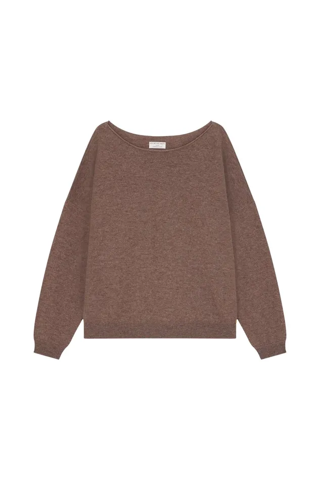 Women Jumper Aragone Galet Pull Laine Mrinos Gris Des Petits Hauts Jumpers and Cardigans