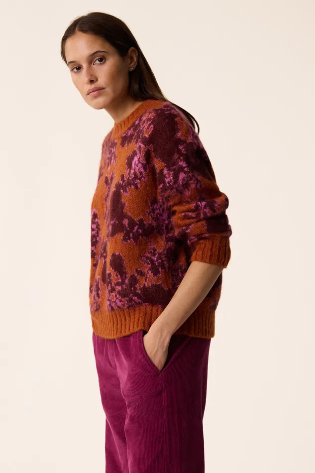 Women Jumper Begonia Flower Pull Mohair Multicolore Des Petits Hauts Jumpers and Cardigans Women Jumper Begonia Flower Pull Mohair Multicolore Des Petits Hauts Jumpers and Cardigans