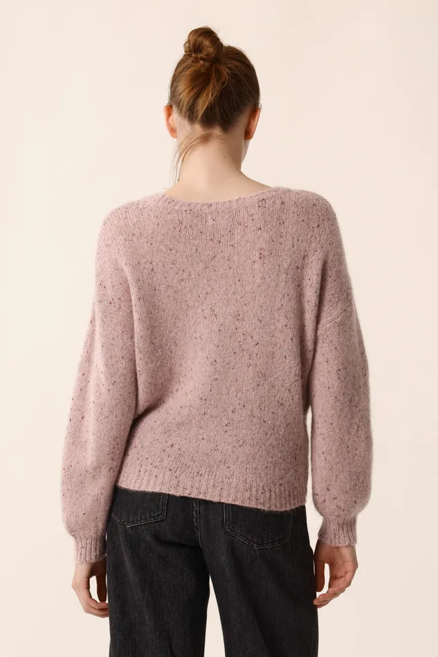 Women Jumper Cesar Boutonne Quartz Pull Alpaga Rose Des Petits Hauts Jumpers and Cardigans