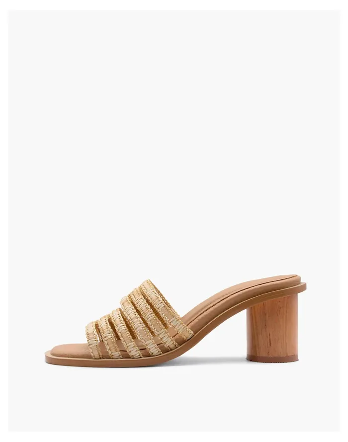 Women KAANAS Setar See Through Strap Wood Heel Natural Madewell Heels Women KAANAS Setar See Through Strap Wood Heel Natural Madewell Heels