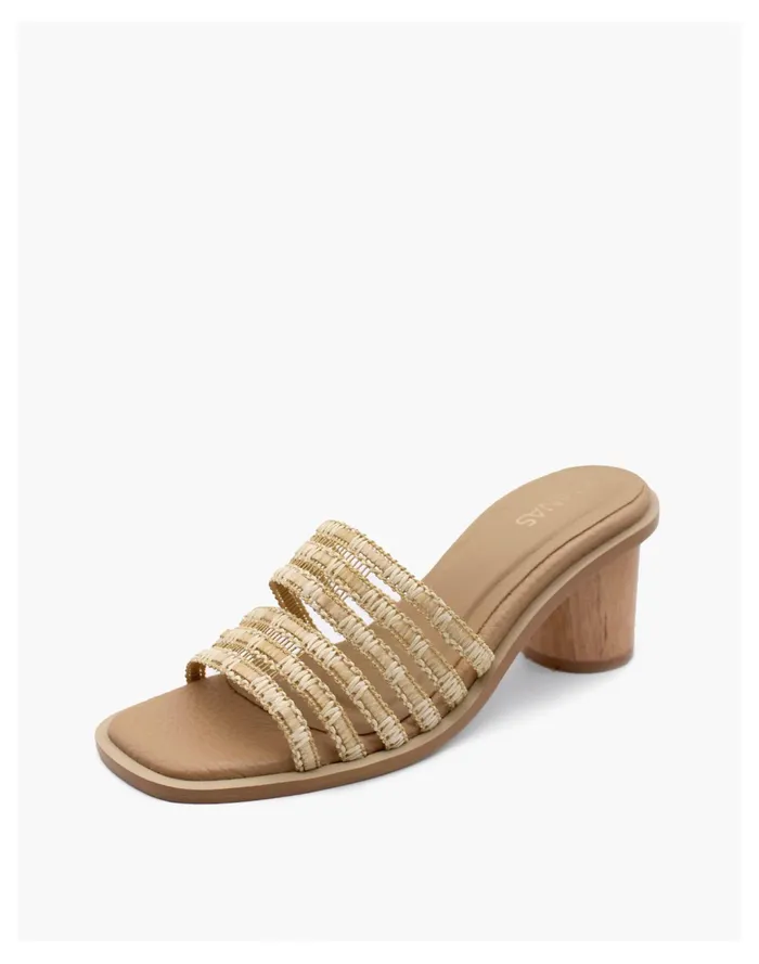 Women KAANAS Setar See Through Strap Wood Heel Natural Madewell Heels Women KAANAS Setar See Through Strap Wood Heel Natural Madewell Heels