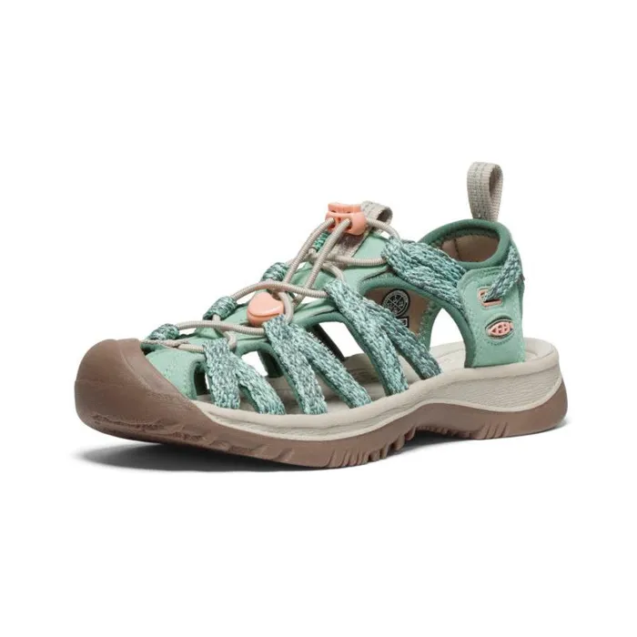 Women KEEN Casual Whisper Granite GreenPeach Parfait Closed Toe Sandal Women KEEN Casual Whisper Granite GreenPeach Parfait Closed Toe Sandal