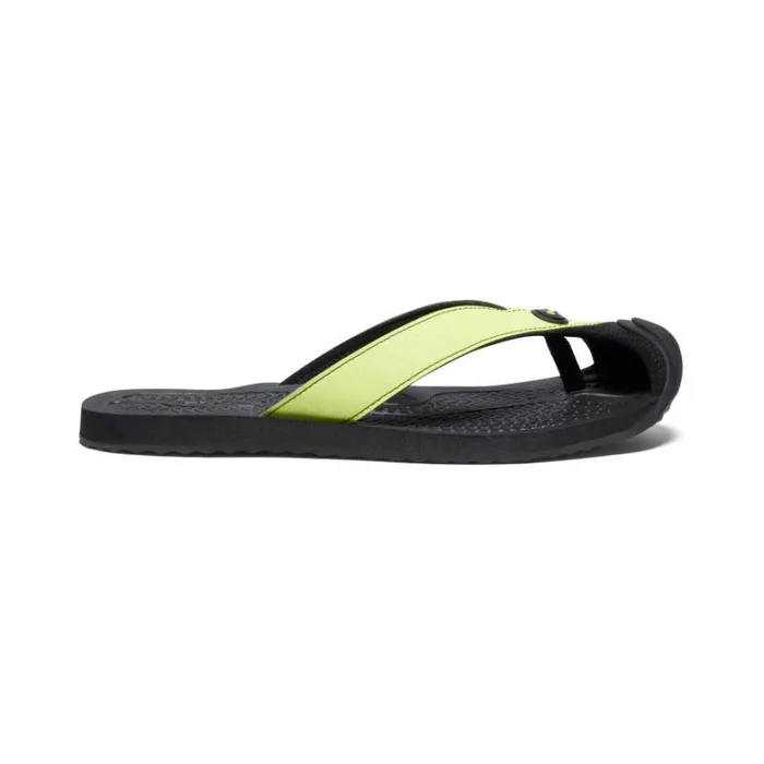 Women KEEN Sandals Barbados Daiquiri GreenBlack Leather FlipFlop