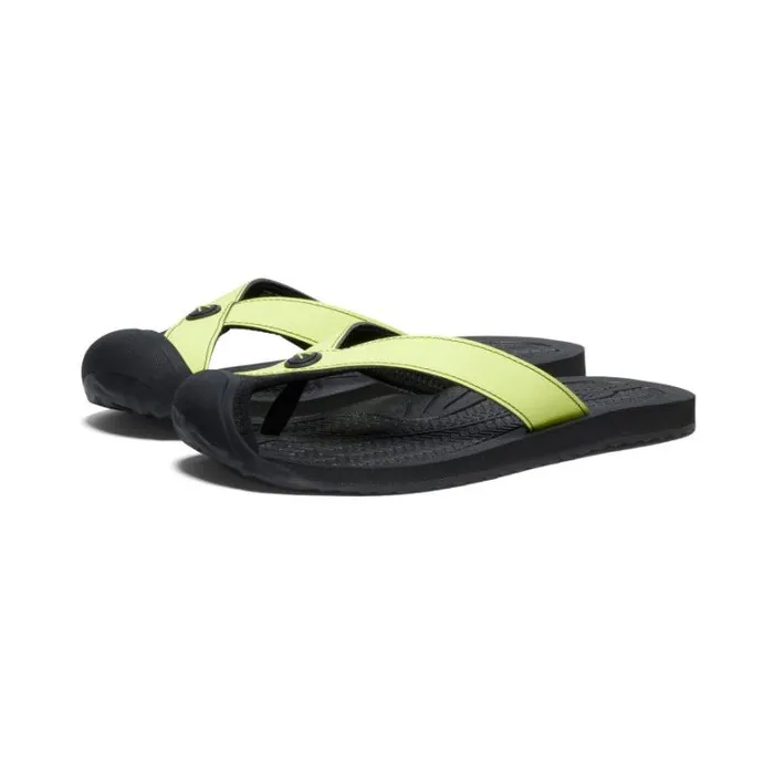Women KEEN Sandals Barbados Daiquiri GreenBlack Leather FlipFlop Women KEEN Sandals Barbados Daiquiri GreenBlack Leather FlipFlop