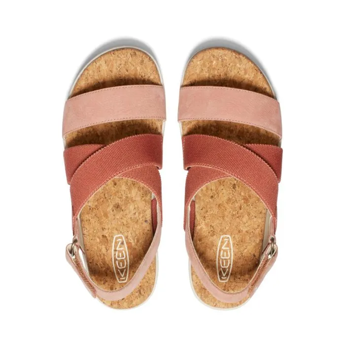 Women KEEN Sandals Elle Criss Cross Baked ClayCork Sandal Women KEEN Sandals Elle Criss Cross Baked ClayCork Sandal