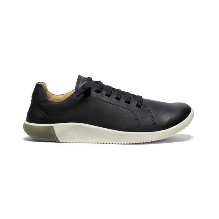 Women KEEN Shoes Black Leather Sneakers 8211 KNX Lace