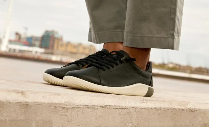 Women KEEN Shoes Black Leather Sneakers 8211 KNX Lace Women KEEN Shoes Black Leather Sneakers 8211 KNX Lace