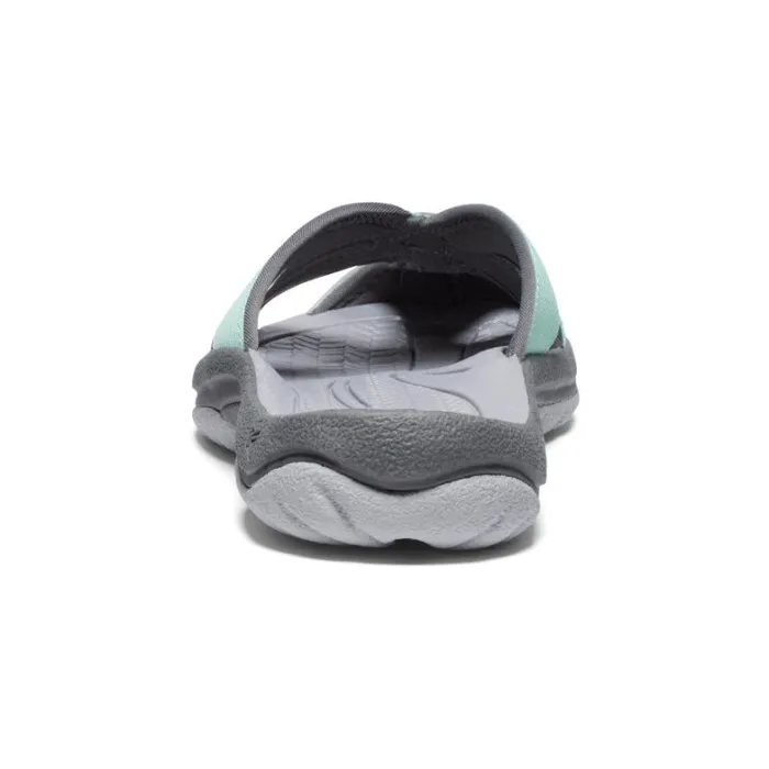 Women KEEN SlipOns Bali LichenSteel Grey Leather FlipFlop Women KEEN SlipOns Bali LichenSteel Grey Leather FlipFlop