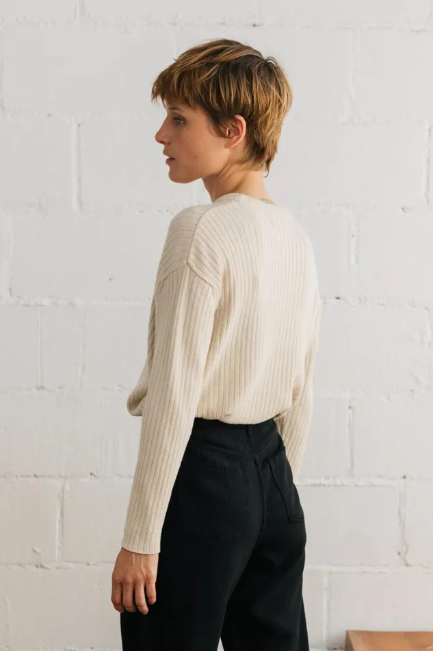 Women Knits Women 8211 Ambre 8211 Ecru TWOTHIRDS Knits