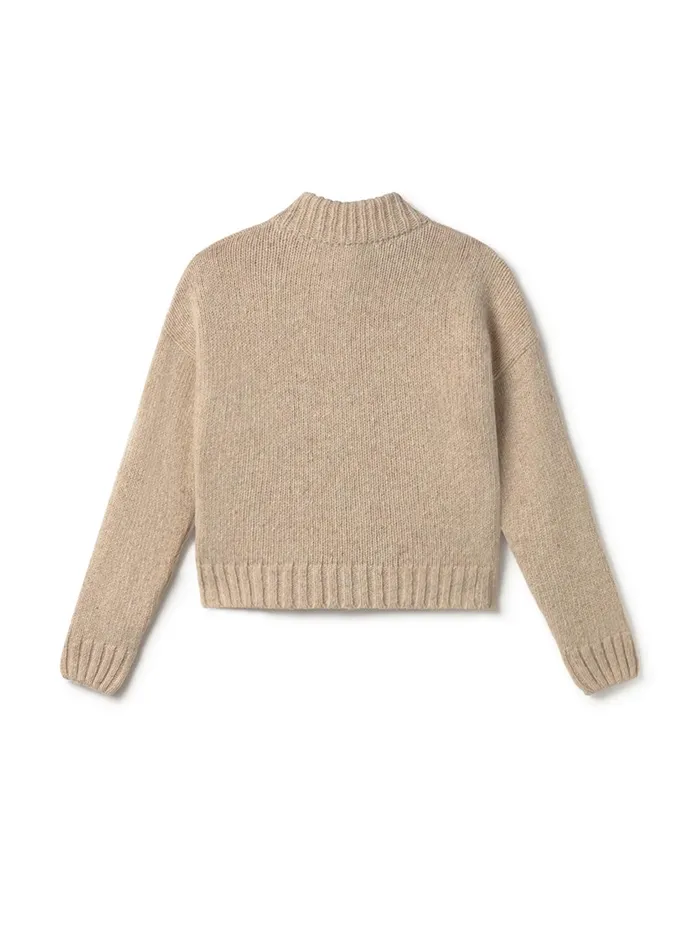 Women Knits Women 8211 Bangor 8211 Beige TWOTHIRDS Knits