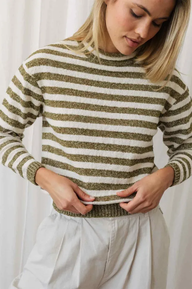 Women Knits Women 8211 Tigalda 8211 Light Khaki TWOTHIRDS Knits