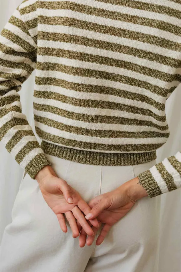 Women Knits Women 8211 Tigalda 8211 Light Khaki TWOTHIRDS Knits