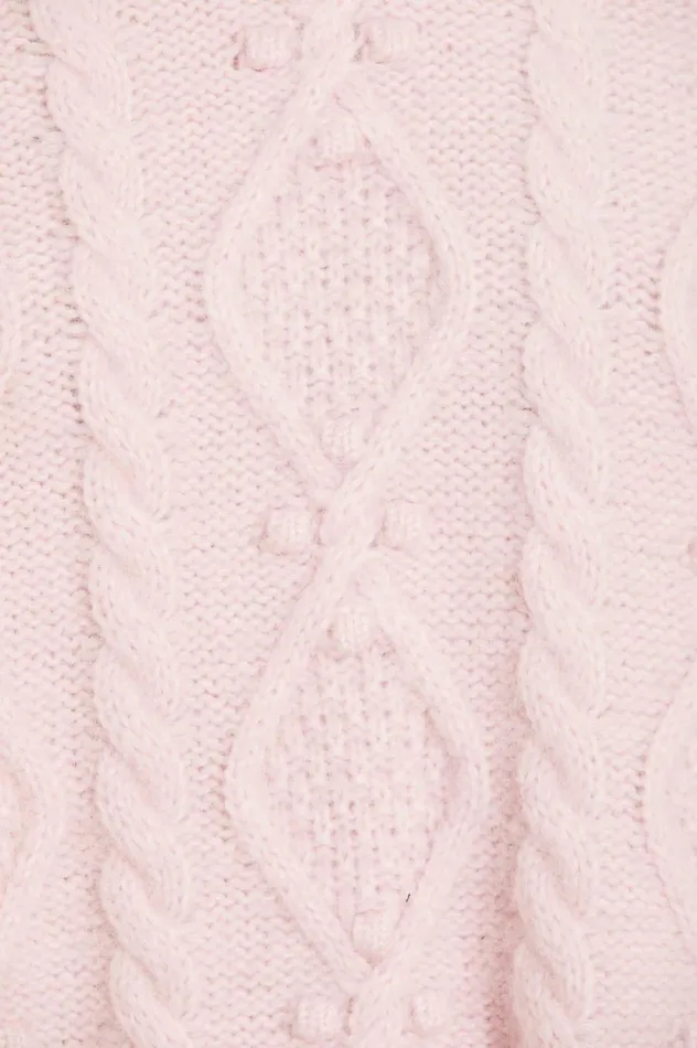 Women Knitwear Needle and Thread Sylvie Cable Longline Jumper Pink