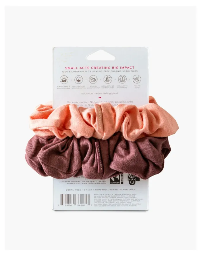 Women KOOSHOO Two Pack Plastic Free Organic Cotton Scrunchies Pink Multi Madewell Hair Accessories Women KOOSHOO Two Pack Plastic Free Organic Cotton Scrunchies Pink Multi Madewell Hair Accessories