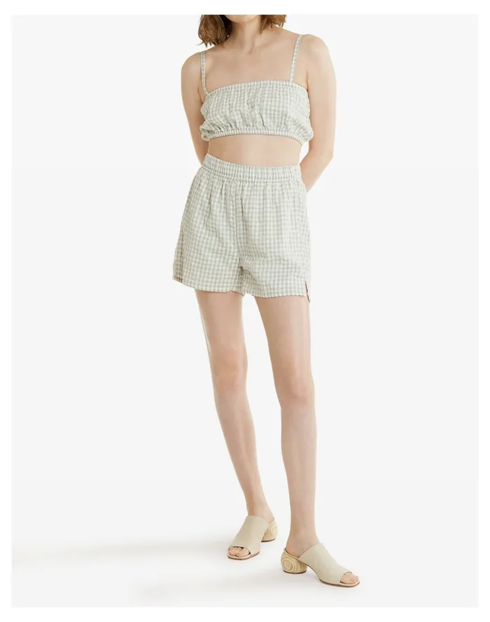 Women LAUDE The Label Everyday Short Blue Multi Madewell Shorts