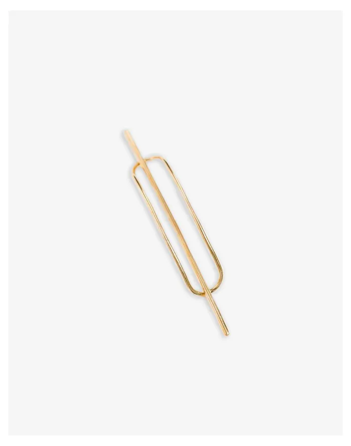 Women LAUDE The Label Petite Oval Hair Pin Gold Madewell Hair Accessories